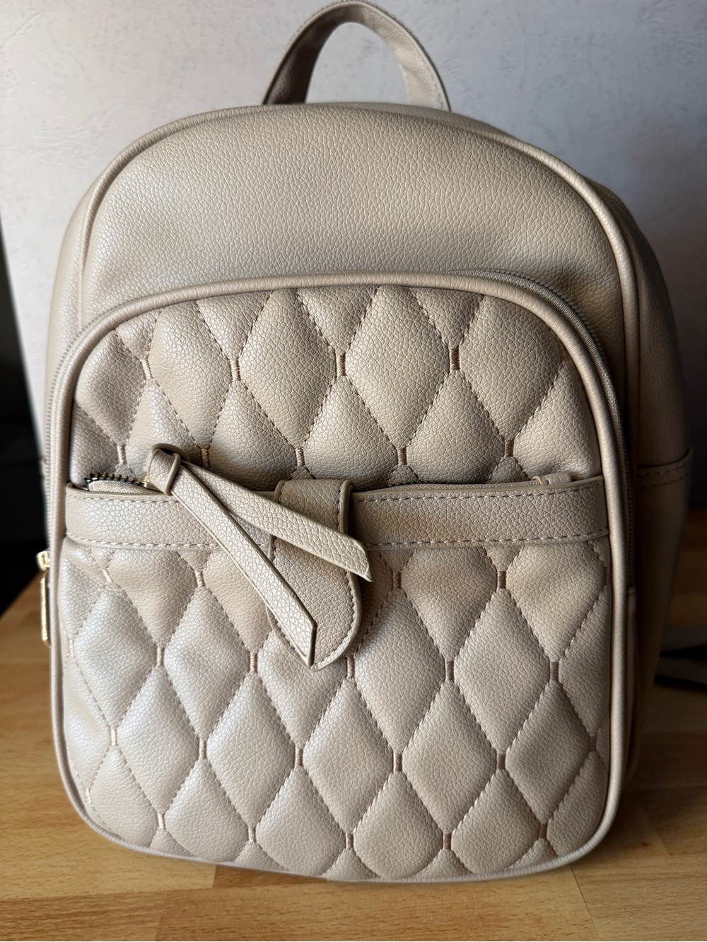 Quilted Cream Women's Backpack - Montana West